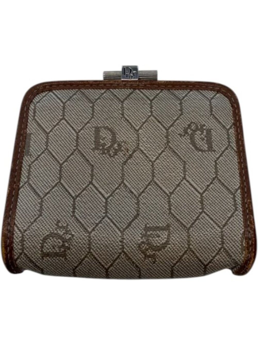 726172CR C1 Christian Dior Wallet Beige PVC
